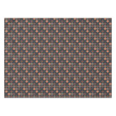 Dunkle Erde Geometrisches Kreis-Punkte-Design  Tischdecke (Vorderseite (Horizontal))