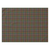 Dunkle Erde Gingham Karo Karomuster Tischdecke (Vorderseite (Horizontal))