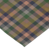 Dunkle Erde Gingham Karo Karomuster Tischdecke (Schrägansicht)