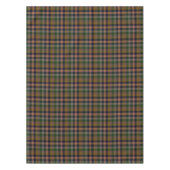 Dunkle Erde Gingham Karo Karomuster Tischdecke (Vorderseite)