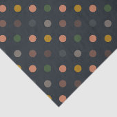 Dunkle Erde Ton Wald Polka Punkte Design Seidenpapier (Ausschnitt)