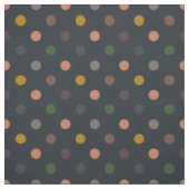 Dunkle Erde Ton Wald Polka Punkte Design Stoff (Muster)
