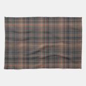 Dunkle Erde Wald Plaid Tartan Geschirrtuch (Horizontal)