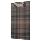 Dunkle Erde Wald Plaid Tartan Klemmbrett (Links)