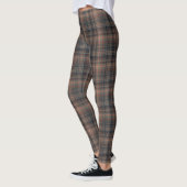 Dunkle Erde Wald Plaid Tartan Leggings (Links)