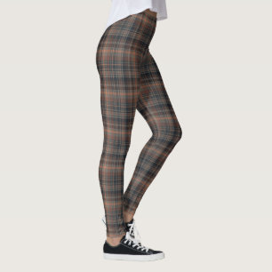 Dunkle Erde Wald Plaid Tartan   Leggings