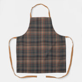 Dunkle Erde Wald Plaid Tartan   Schürze (Vorderseite)