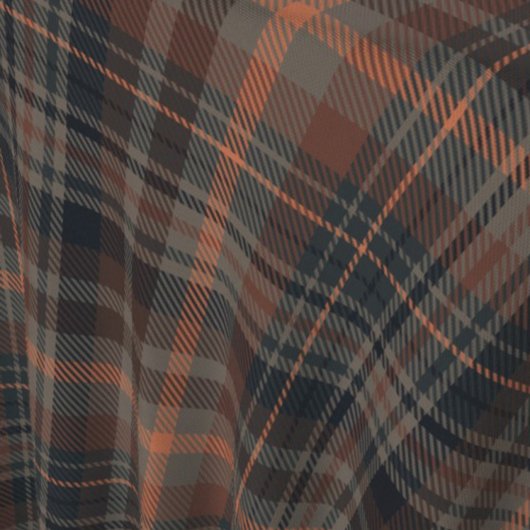 Dunkle Erde Wald Plaid Tartan Stoff