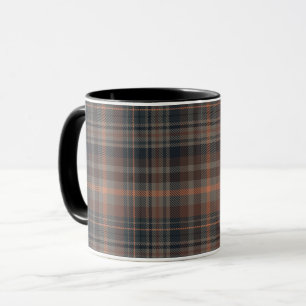 Dunkle Erde Wald Plaid Tartan   Tasse