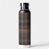 Dunkle Erde Wald Plaid Tartan Trinkflasche (Links)