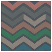 Dunkle Erde Waldlandschaft Zickzack-Chevron Stoff (Nahaufnahme)