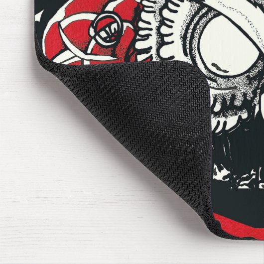 Dunkle Eule Mousepad (Ecke)