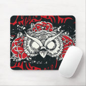 Dunkle Eule Mousepad (Mit Mouse)