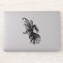 Dunkle Fairy Flower Hair Laptop Cutout Vinyl Aufkleber