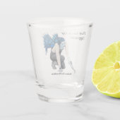 Dunkle Fairy Garden Fantasy Kunst, Dichtung Schnapsglas (Rückseite)