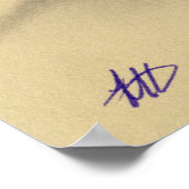 Dunkle Fairy lila Flügel Poster (Ecke)