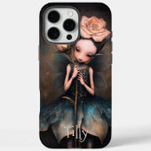 Dunkle Fairycore-Rosen personalisierte Fantasy-Kun Case-Mate iPhone Hülle (Rückseite)
