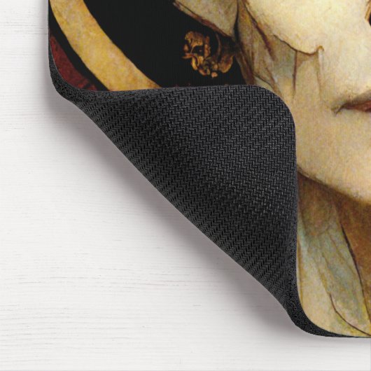 Dunkle Fantasie Gothic Skull Frau 2 Mousepad (Ecke)