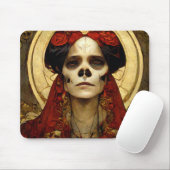 Dunkle Fantasie Gothic Skull Frau 3 Mousepad (Mit Mouse)