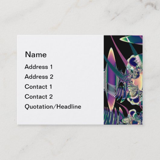 Dunkle Fantasie Visitenkarte (Vorderseite)