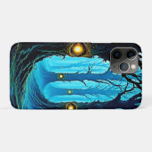 Dunkle Fantasy-Augenwald-Design Case-Mate iPhone Hülle (Rückseite (Horizontal))