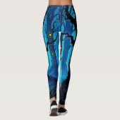 Dunkle Fantasy-Augenwald-Design Leggings (Rückseite)