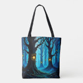 Dunkle Fantasy-Augenwald-Design Tasche (Rückseite)