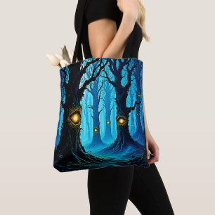 Dunkle Fantasy-Augenwald-Design Tasche