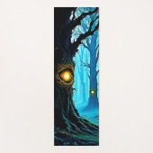 Dunkle Fantasy-Augenwald-Design Yogamatte (Vorderseite)