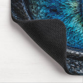Dunkle Fantasy Blaues Drachenauge Mousepad (Ecke)