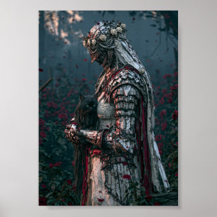 Dunkle Fantasy Braut Ritter Poster