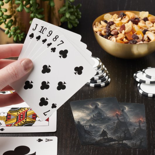 Dunkle Fantasy-Eclipse-Gotisches-Kartenspiel-Schlo Spielkarten (In Situ)