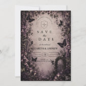Dunkle Fantasy-Fee-Gotische Hochzeit Save The Date (Vorderseite)