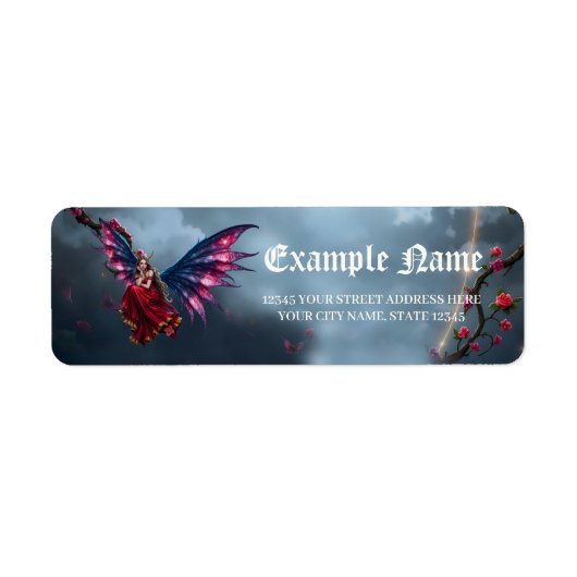 Dunkle Fantasy Fee Königin mit Schmetterlingsflüge (Vorne)