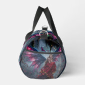 Dunkle Fantasy Fee Königin mit Schmetterlingsflüge Duffle Bag (Rechts)
