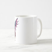 Dunkle Fantasy Fee Königin mit Schmetterlingsflüge Kaffeetasse (VorderseiteRechts)