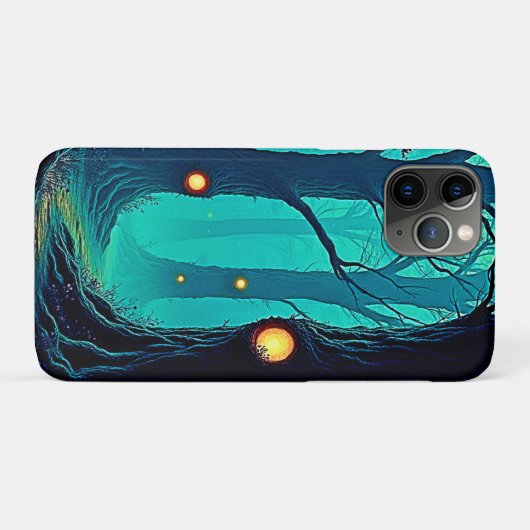 Dunkle Fantasy Forest Mystery Case-Mate iPhone Hülle (Rückseite (Horizontal))