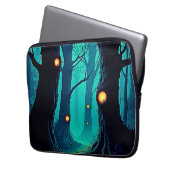 Dunkle Fantasy Forest Mystery Laptopschutzhülle (Vorderseite Links)