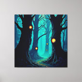 Dunkle Fantasy Forest Mystery Leinwanddruck (Vorderseite)