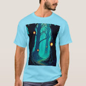 Dunkle Fantasy Forest Mystery T-Shirt (Vorderseite)
