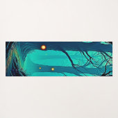 Dunkle Fantasy Forest Mystery Yogamatte (Rückseite (Horizontal))