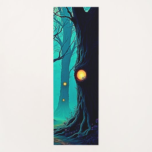 Dunkle Fantasy Forest Mystery Yogamatte (Vorderseite)