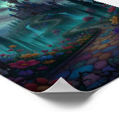 Dunkle Fantasy Geister Schloss Gothic Regenbogen P Poster (Ecke)