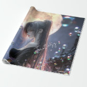 Dunkle Fantasy-Girl / Ästhetik Geschenkpapier (Ungerollt)