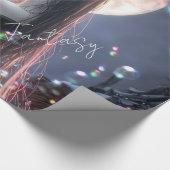 Dunkle Fantasy-Girl / Ästhetik Geschenkpapier (Ecke)