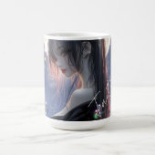 Dunkle Fantasy-Girl / Ästhetik Kaffeetasse (Mittel)