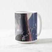 Dunkle Fantasy-Girl / Ästhetik Kaffeetasse (VorderseiteRechts)