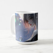 Dunkle Fantasy-Girl / Ästhetik Kaffeetasse (Vorderseite Links)