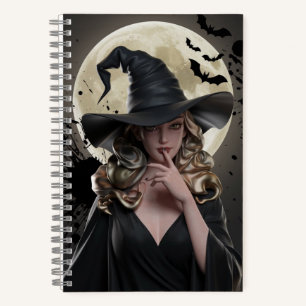 Dunkle Fantasy-Hexen-Notebook Notizblock