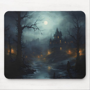 Dunkle Fantasy-Horror-Landschaft Mousepad